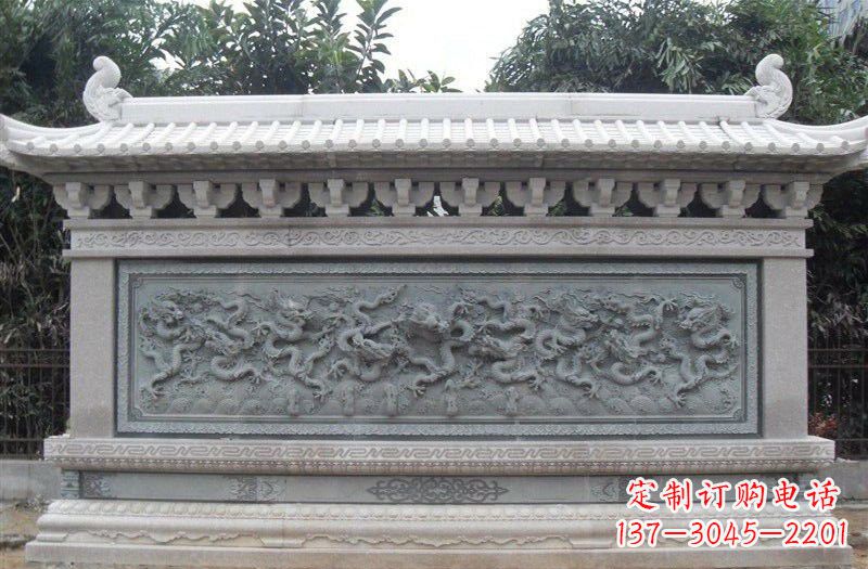 泰安大理石九龙壁雕塑