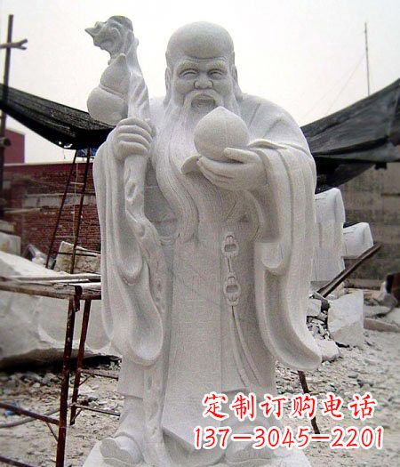 泰安大理石寿星雕塑