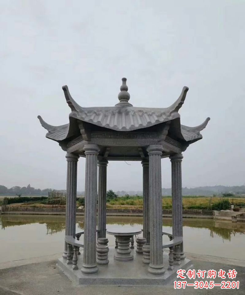 泰安大理石凉亭石雕塑,优雅经典无双