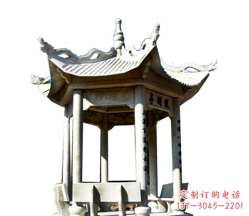 泰安大理石凉亭石雕，历史韵味浓郁