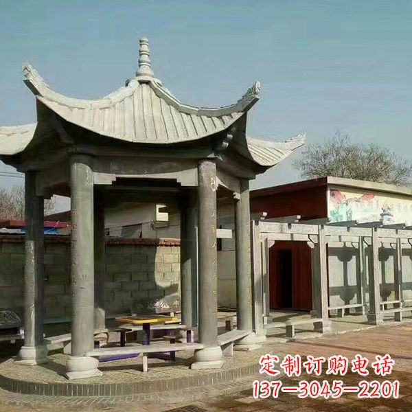 泰安大理石凉亭庭院亭子