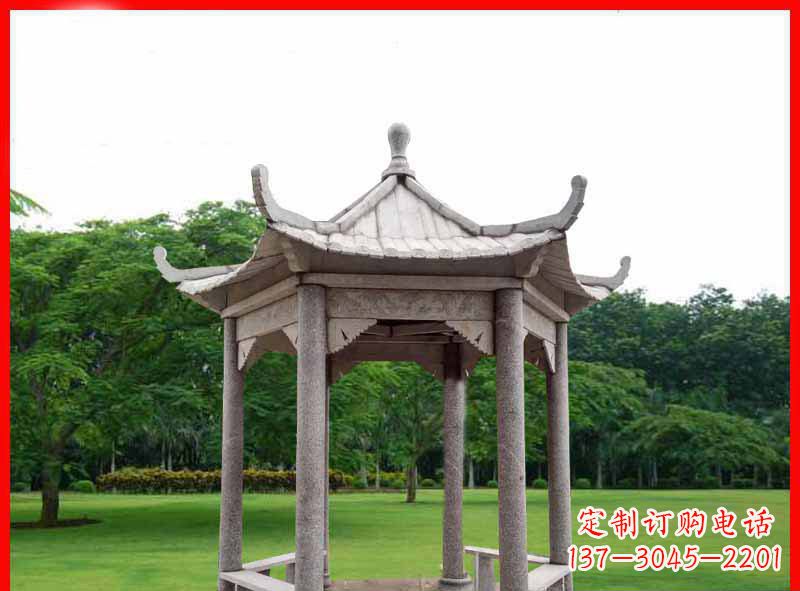 泰安精致大理石凉亭雕塑