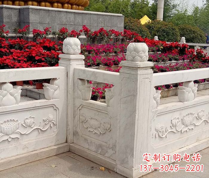 泰安精美大理石旅游景区石雕栏板