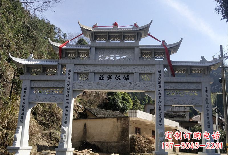 泰安大理石牌坊雕塑尊贵雕塑,永久保存