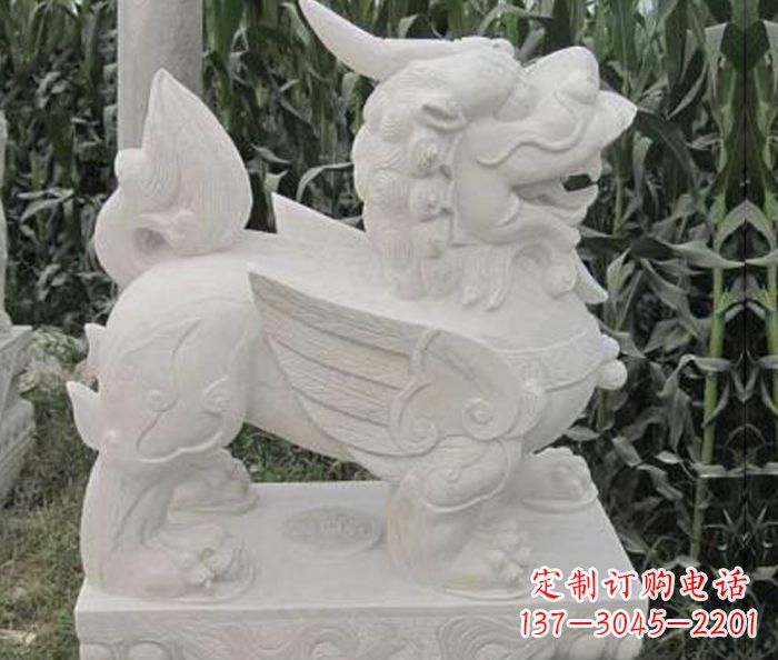泰安古典貔貅石雕,精美手工雕刻艺术