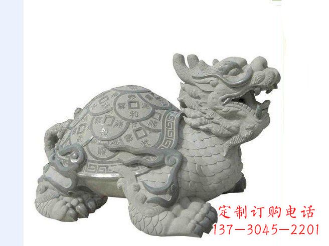泰安大理石招财龙雕塑