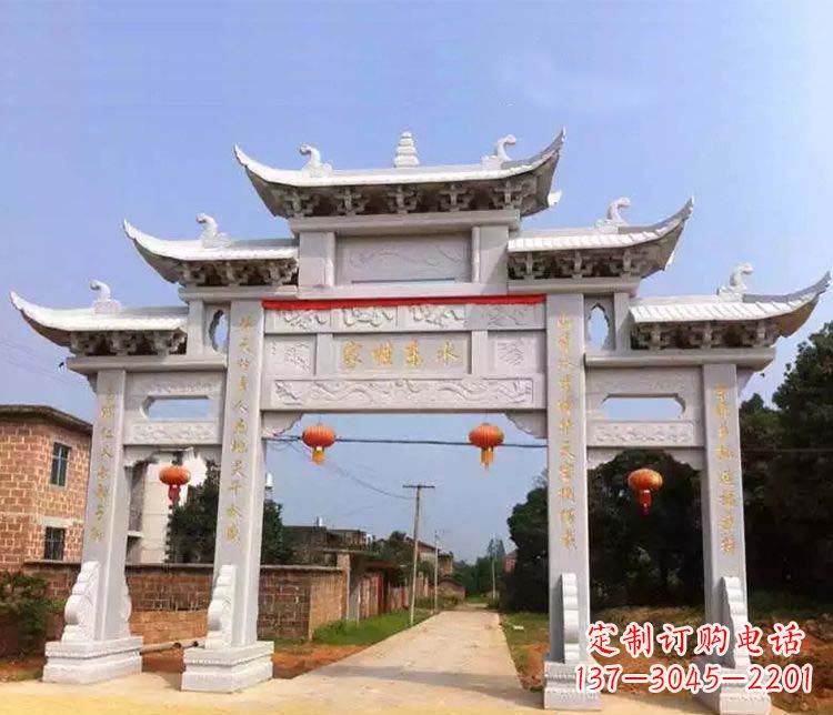 泰安大理石牌坊石雕