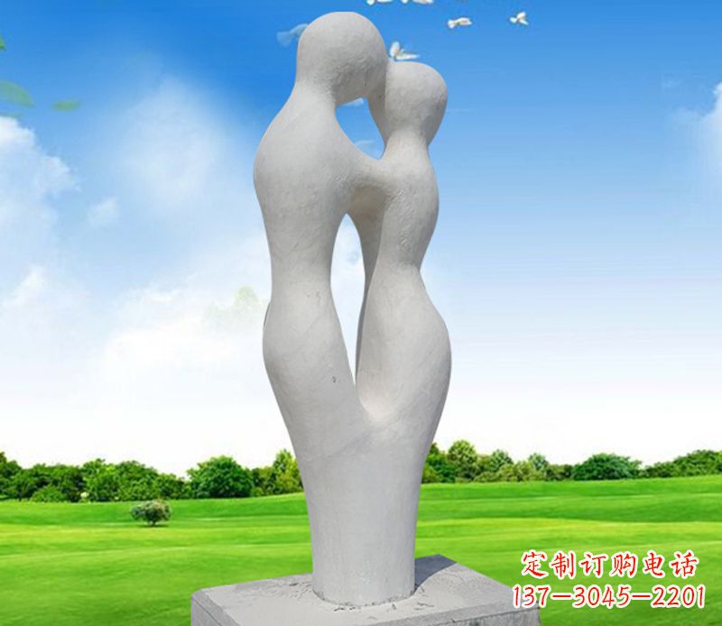 泰安情侣石雕,永恒的爱恋