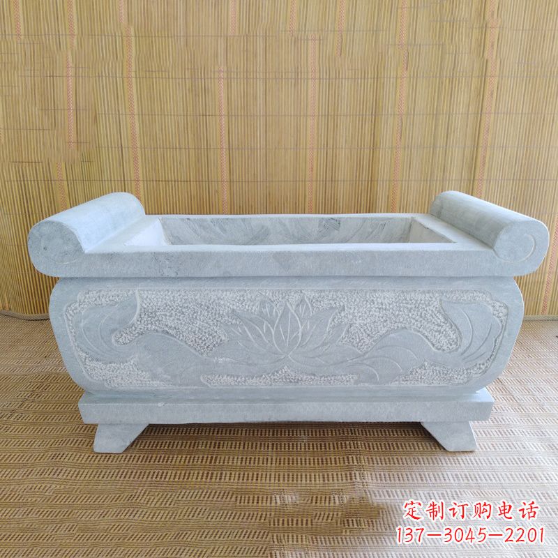泰安精美大理石石雕香炉雕塑