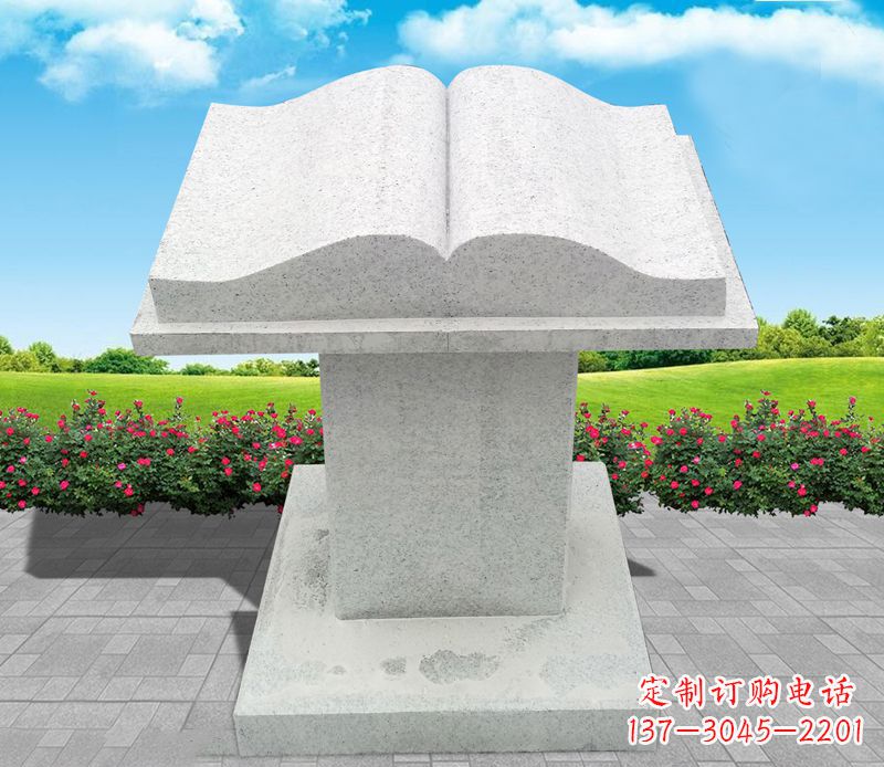 泰安大理石书籍景观石雕