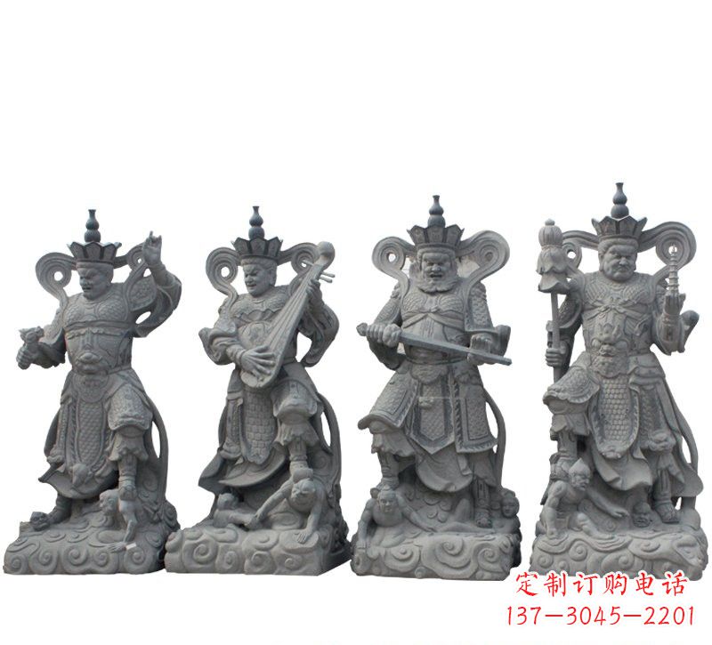 泰安四大天王大理石雕塑