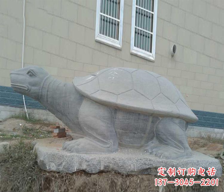 泰安大理石乌龟石雕精美的古典风格装饰