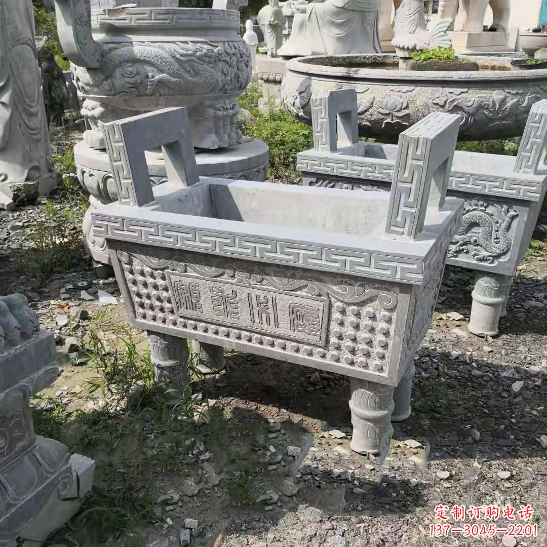 泰安精美大理石香炉石雕