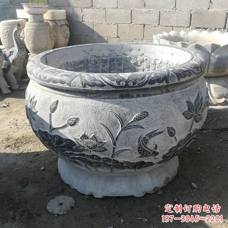 泰安大理石水缸雕塑