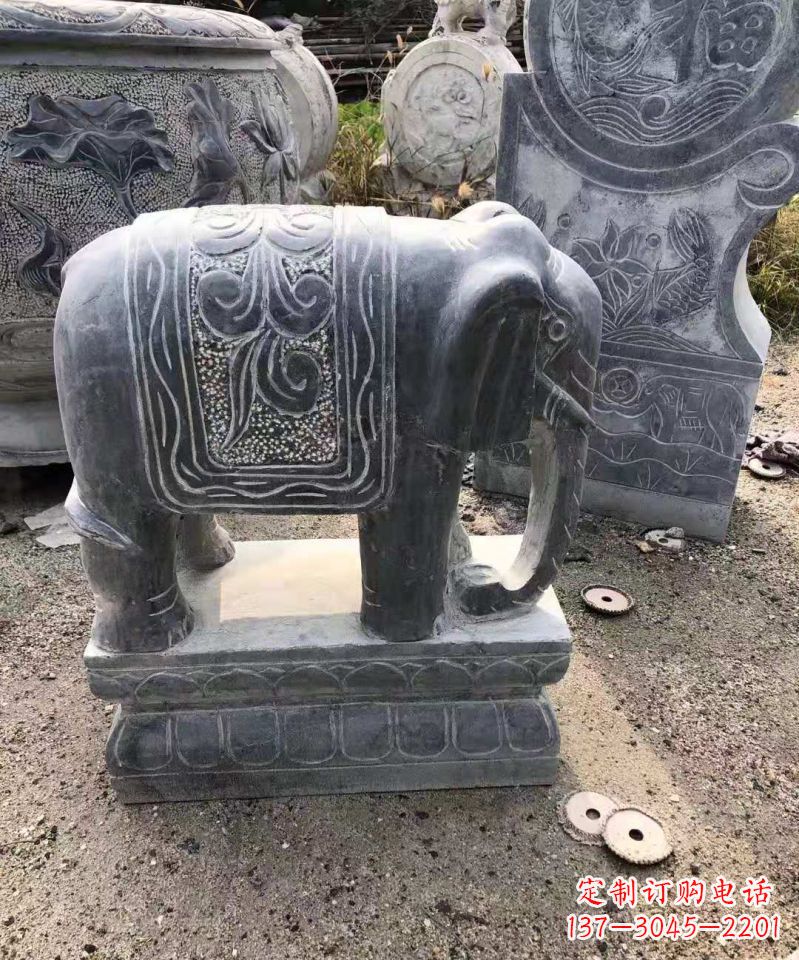泰安大理石大象雕塑