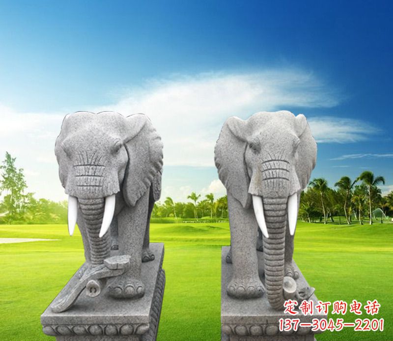 泰安精美大象雕塑,招财进宝