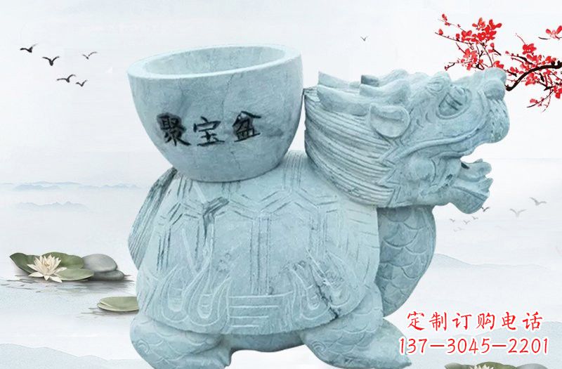 泰安大理石招财龙雕塑