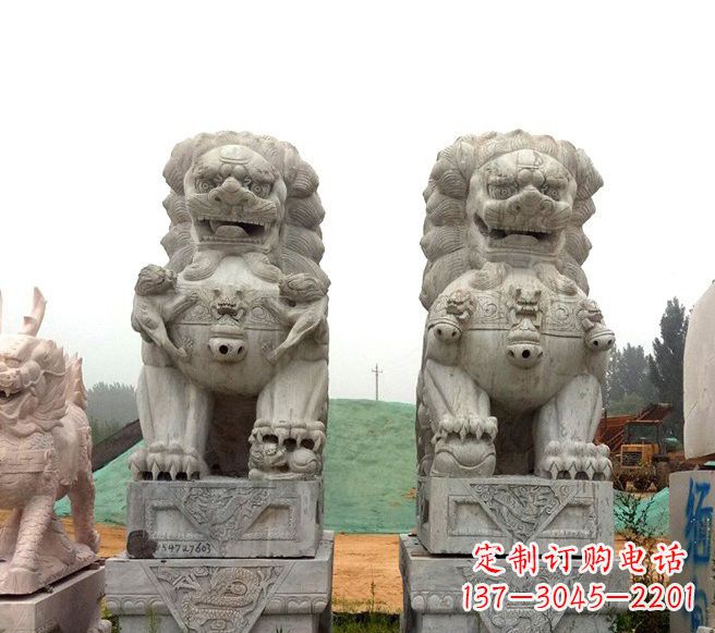 泰安传统大理石狮子雕塑