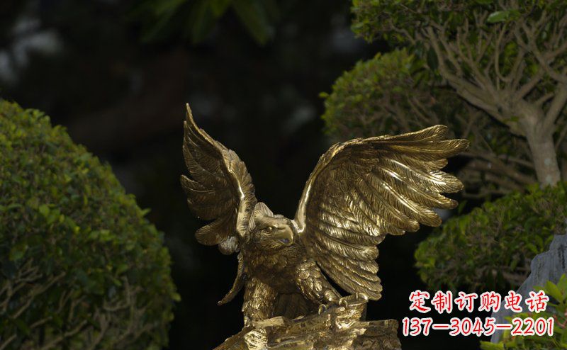 泰安精美大鹏展翅老鹰铜雕