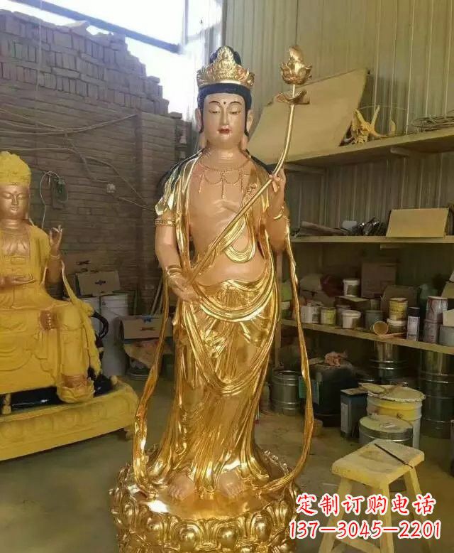 泰安大势至菩萨铜雕