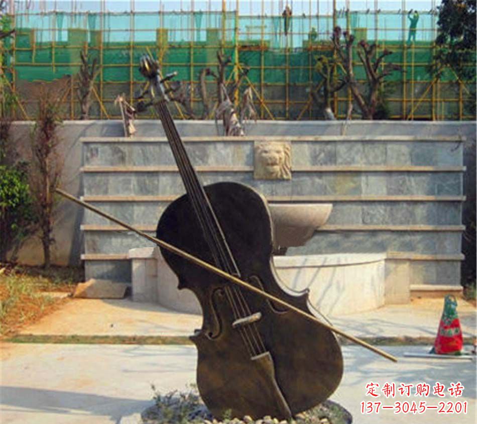 泰安精美大提琴铜雕