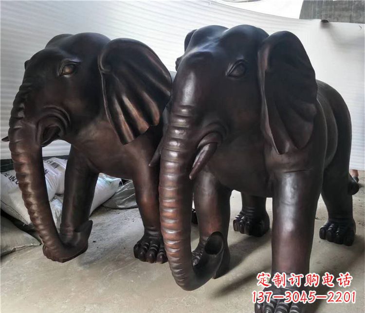 泰安大象动物铜雕塑