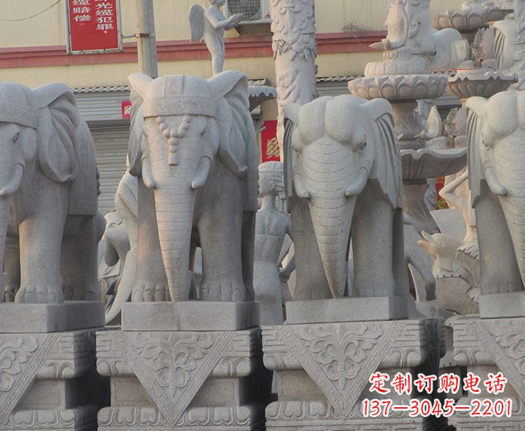 泰安大象雕塑——唤醒古老传统的精美石艺