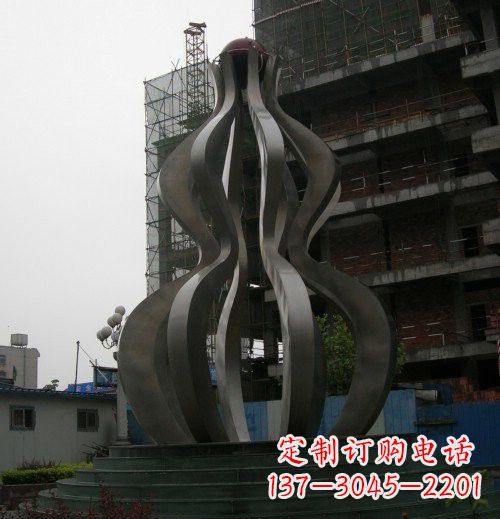 泰安优雅大气的不锈钢葫芦雕塑
