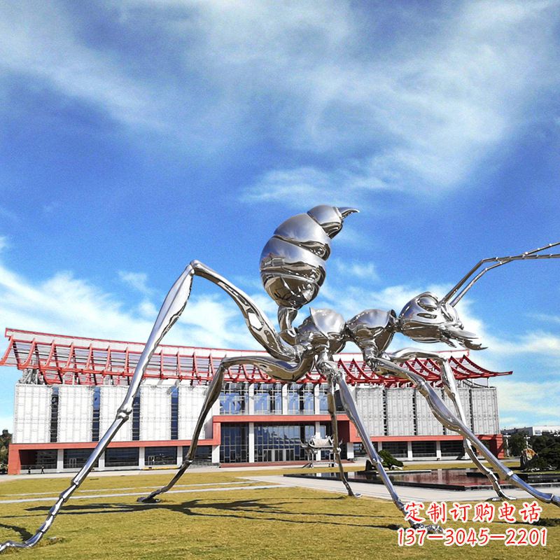 泰安大型不锈钢蚂蚁雕塑精工制作,绵延传奇