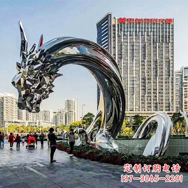 泰安不锈钢创意动物雕塑