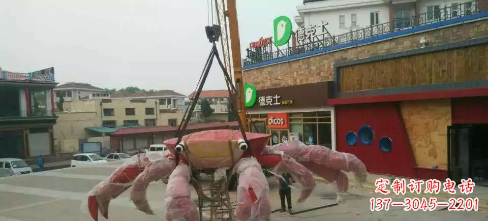 泰安11英寸不锈钢螃蟹雕塑