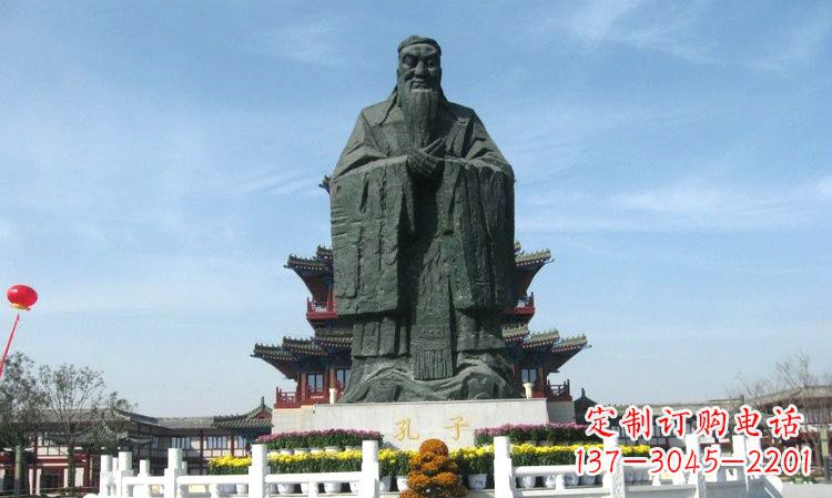 泰安中国传统文化象征——孔子雕塑