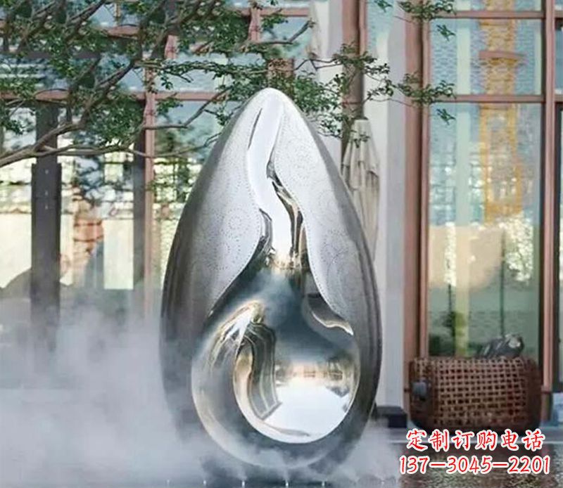 泰安高端大气水滴雕塑