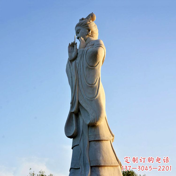 泰安大型貂蝉雕塑-景区景点古代美女著名历史人物雕像