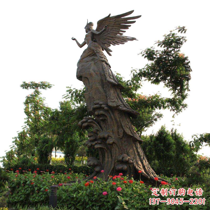 泰安中领雕塑-神话传说中的精卫海景观雕塑