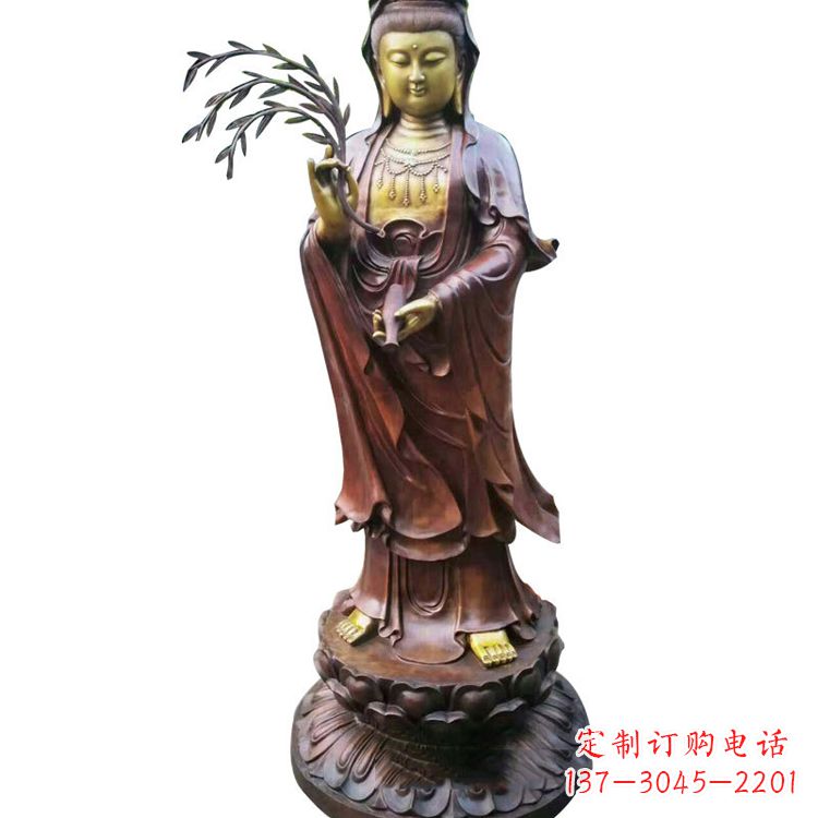 泰安大型铜雕观音雕塑