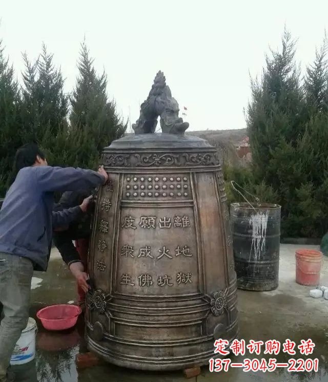 泰安大型铜钟寺庙铜雕