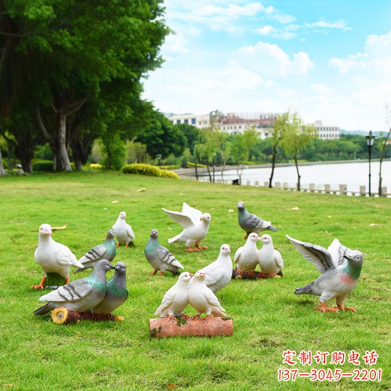 泰安大学和平鸽雕塑