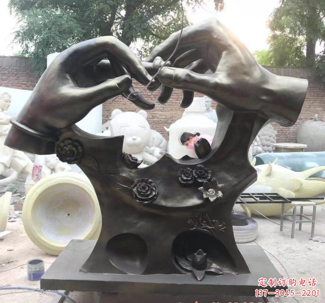 泰安精美铜戒指雕塑