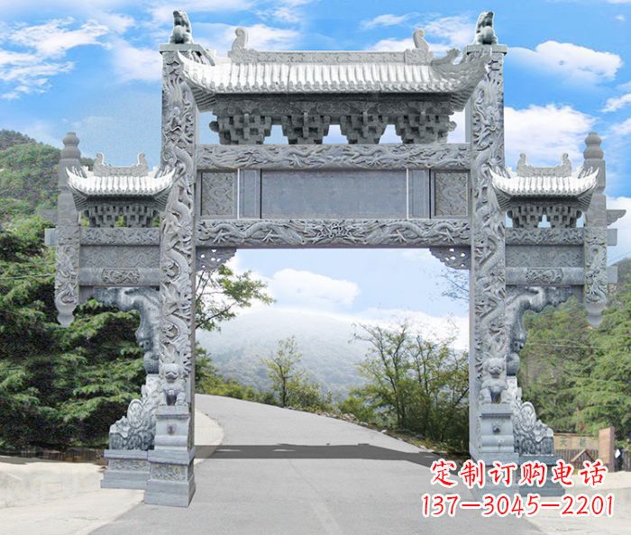 泰安精美牌坊雕塑