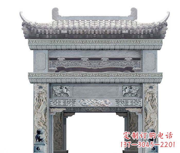泰安精美石雕牌坊雕塑