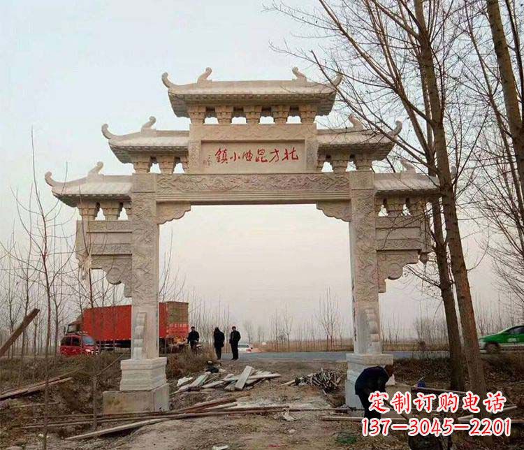 泰安大理石牌坊石雕