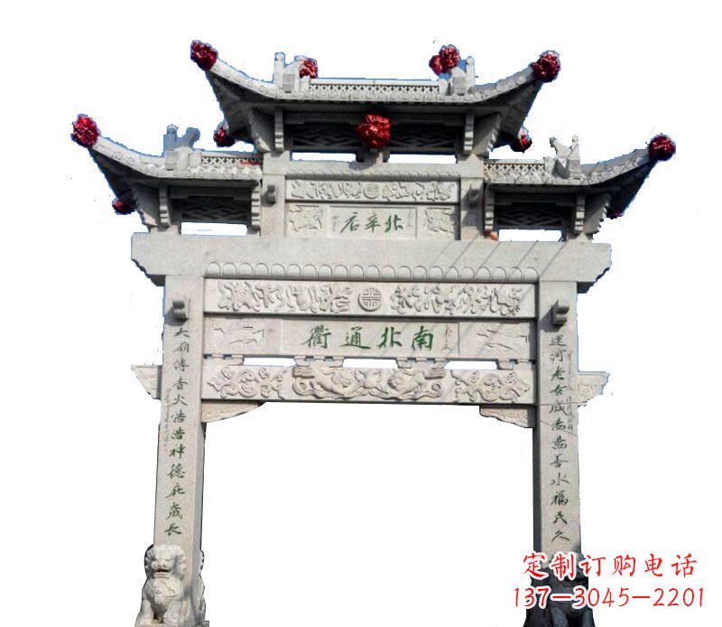 泰安精美石牌坊雕塑