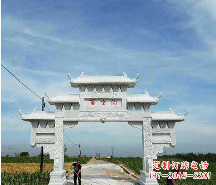 泰安西方风格石牌坊石雕
