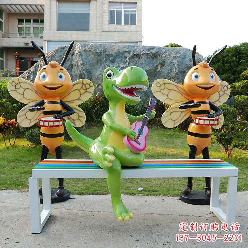 泰安吉他恐龙雕塑