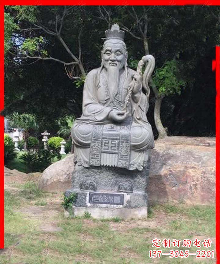 泰安道教神像元始天尊石雕