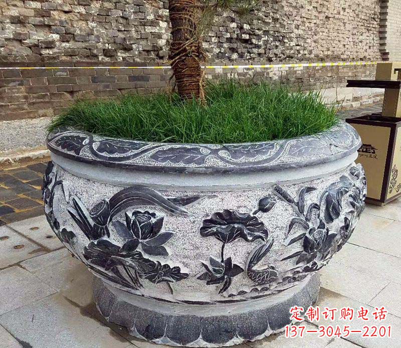 泰安精美花盆雕塑,点亮你的道路景观