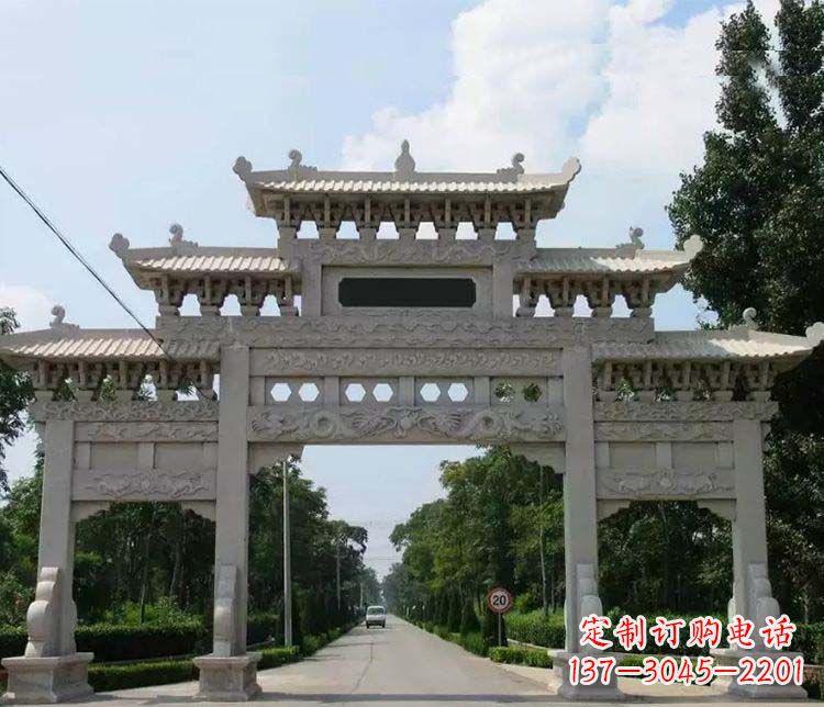 泰安定制牌坊雕塑,传承中国传统文化