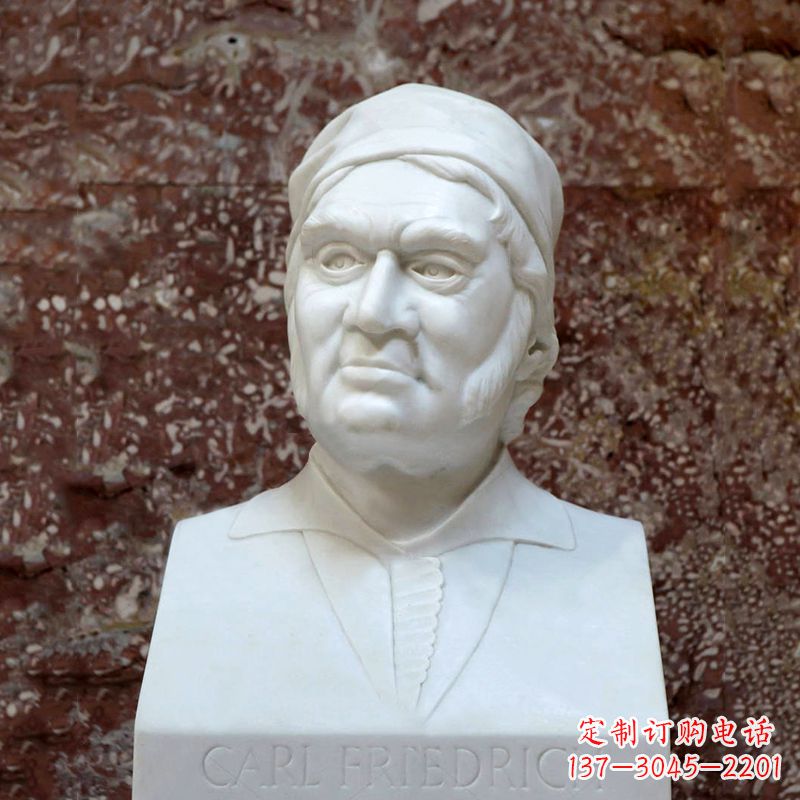 泰安德国著名数学家高斯汉白玉石雕塑