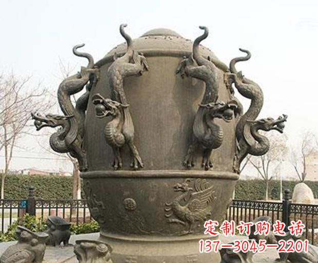 泰安地动仪景观铜雕